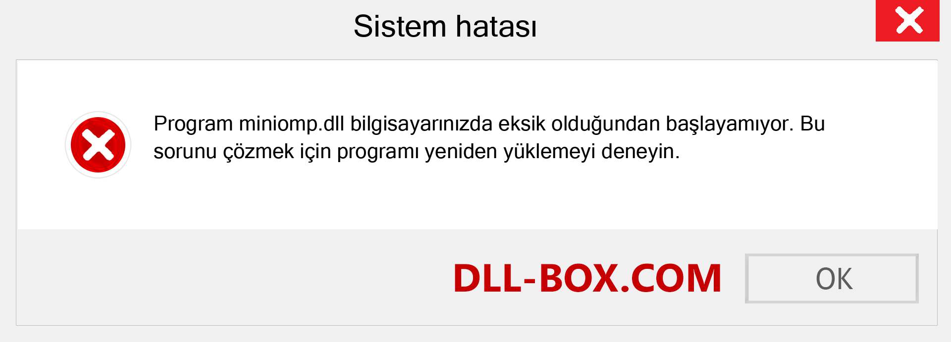 miniomp.dll dosyası eksik mi? Windows 7, 8, 10 için İndirin - Windows'ta miniomp dll Eksik Hatasını Düzeltin, fotoğraflar, resimler